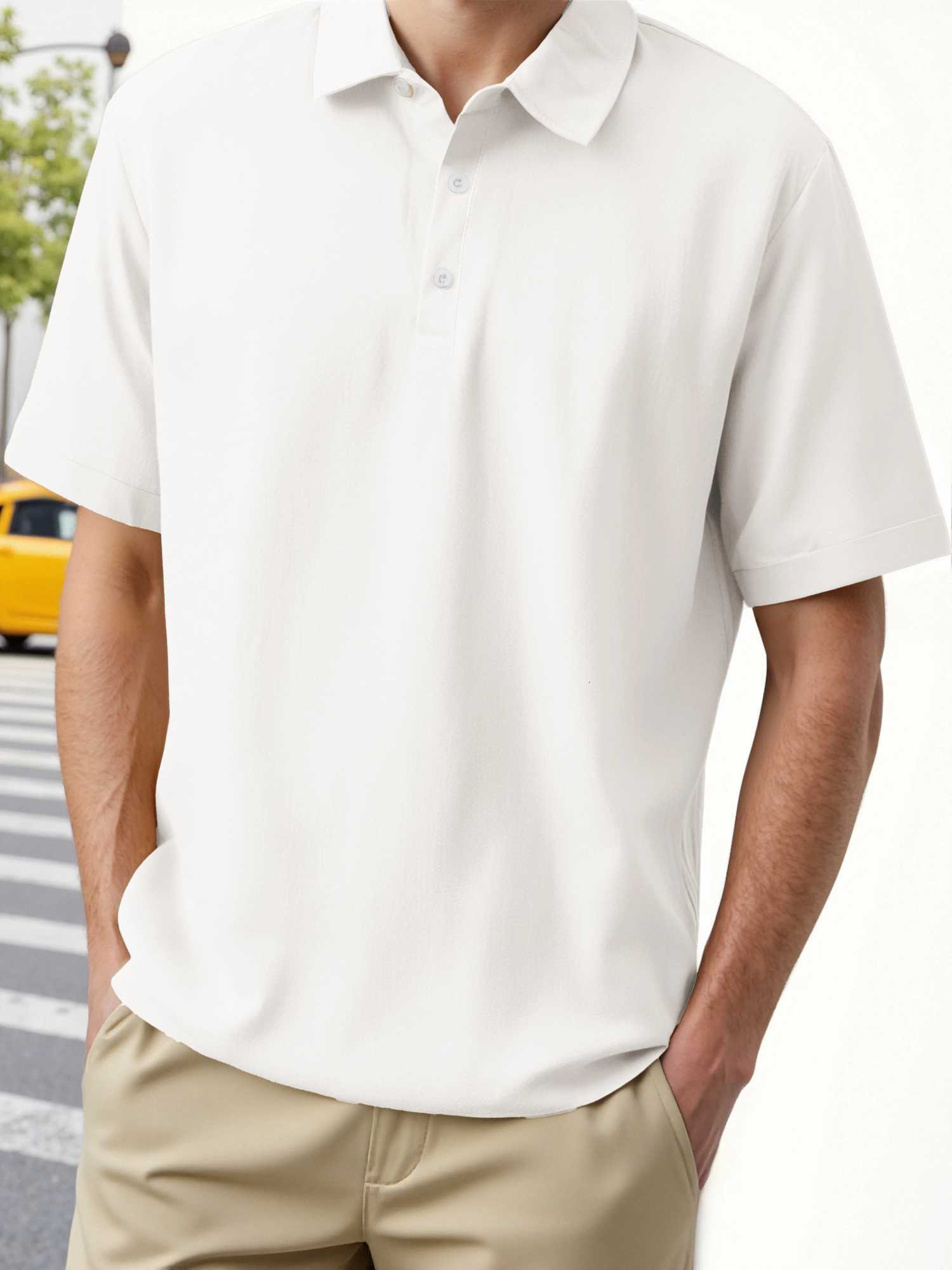 Mens Cotton and Linen Casual Polo Shirt Casual Beach Short Sleeve Solid Color Male Tops T-shirts Vintage Streetwear XJ250804