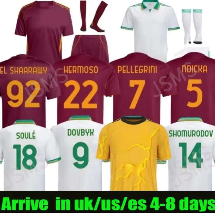 2025 2026 Roma Football Shirt maillots de football DYBALA Soule 25 26 Dovbyk Empire Legacy Aries home Pellegrini uniforms man KONE CRISTANTE SOCCER JERSEYS