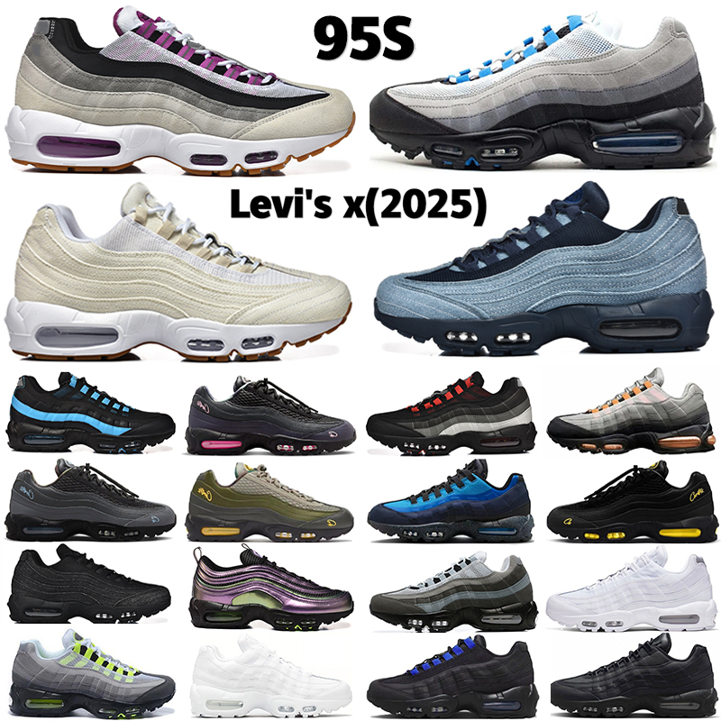 95 95s running shoes mens shoes trainers Triple Black White Neon Crystal Blue Green Red Smoke Grey Olive mens sports runners designer outdoor sneakers 36-45