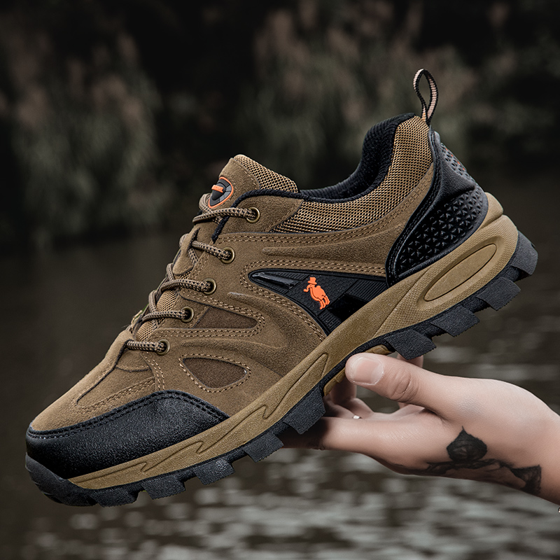 PROTECTCAMEL designer shoes free shipping hot outdoor sports running shoes waterproof anti-slip hiking shoes for men green grey