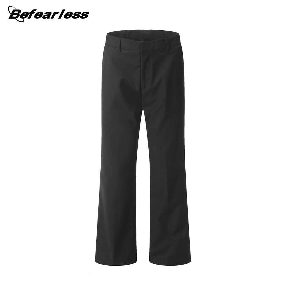 American Style Straight Slim Fit Trousers Flared Trendy Unisex Summer Casual Suit Pants B5