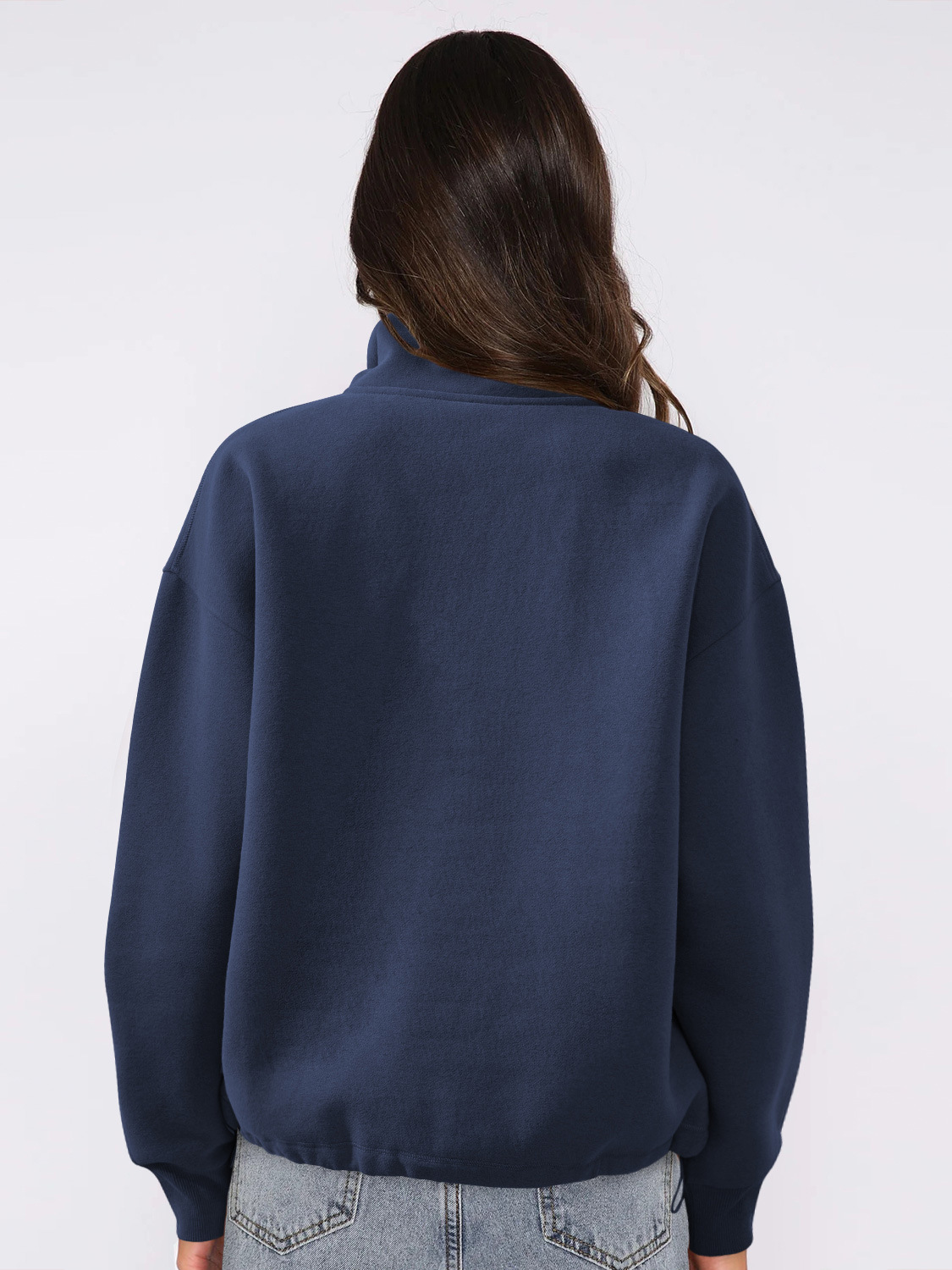 A&Hot Selling Half Zip Hoodie Women's Autumn Jumper Sportswear Color Blocking Long Sleeved Design Top