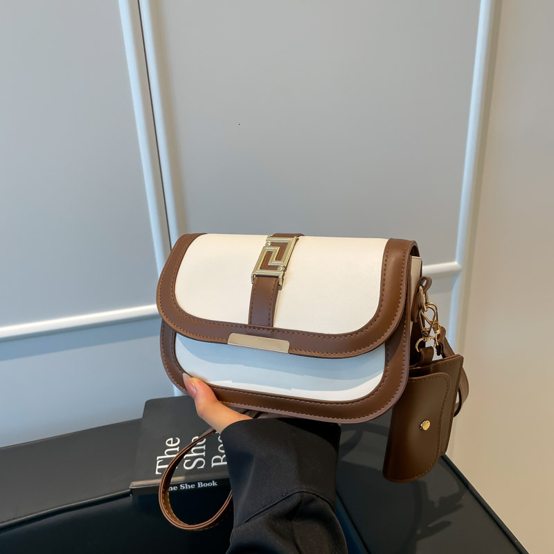 Luxury Brand Designer Bag Minimalist Retro Patchwork Small Square Bag For Women 2025 Summer New High-Value Fashion Korean Style Trendy Single Shoulder