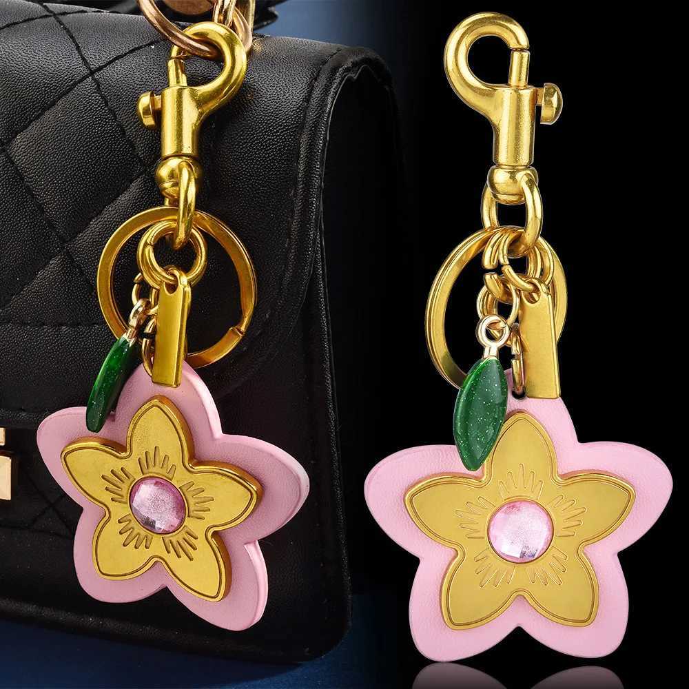 Wind Color PU Flower Baby Bag Personalized Flower Pendant Womens Fashion Flower Keychain Y250814