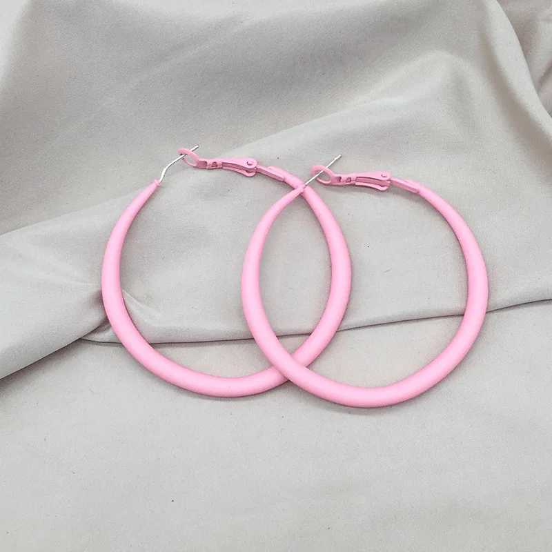 5cm Round Circle Hoop Earrings for Women Big Geometry Dangle Earrings Colorful Punk Loop Jewelry Party Accessories XJ250814