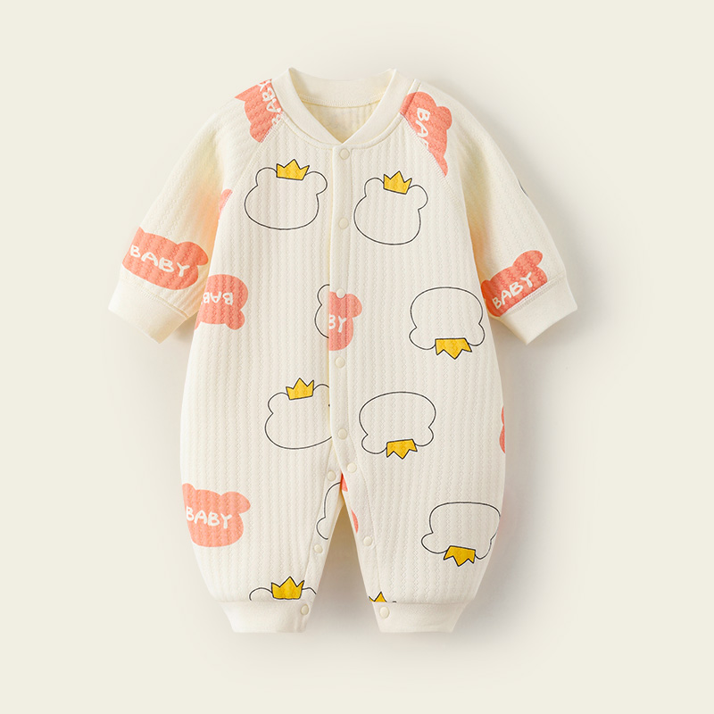 childs breathable insulated full body garment made of soft spun fabric