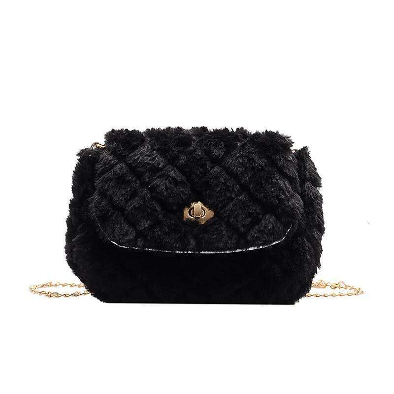 Autumn and Winter 2025 Women Small Fashion New Plush Shoulder Girl Crossbody Messenger Bag