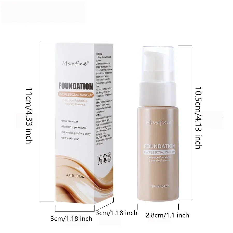 Matte Liquid Foundation Effective Concealer Waterproof Sweat-resistant Makeup Professional Light Thin Delicate Foundation 250812