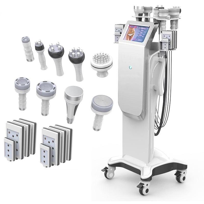 10 in 1 Rf 80k Cavitation Slimming Skin Tightening Vacuum RF Body Slimming Muscle Sculpting Cavitation Lipolaser Machine