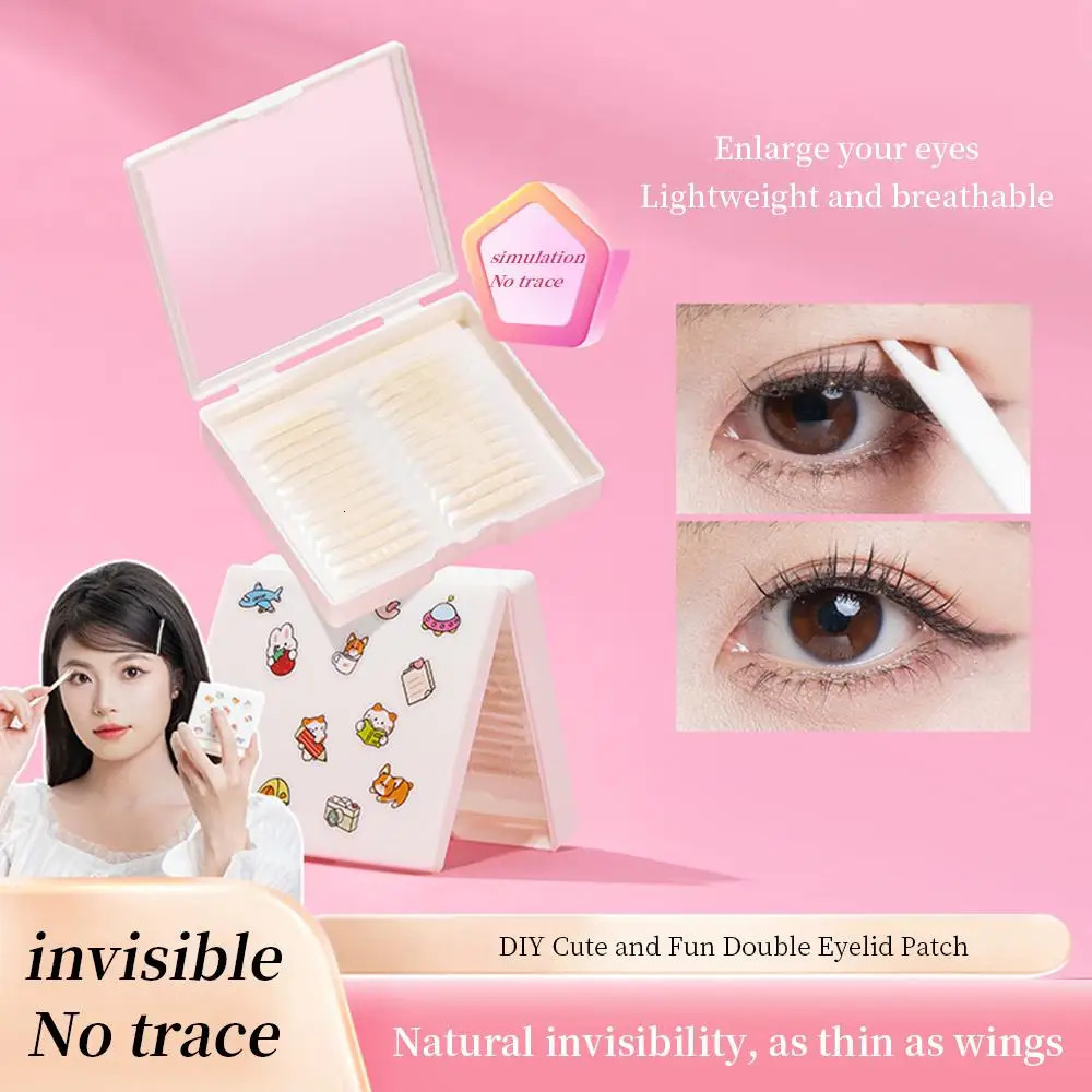 240 PCS Natural Invisible Double Eyelid Tape With Box Waterproof And Long-lasting Shaping Convenient Storage Beauty Tools 250811