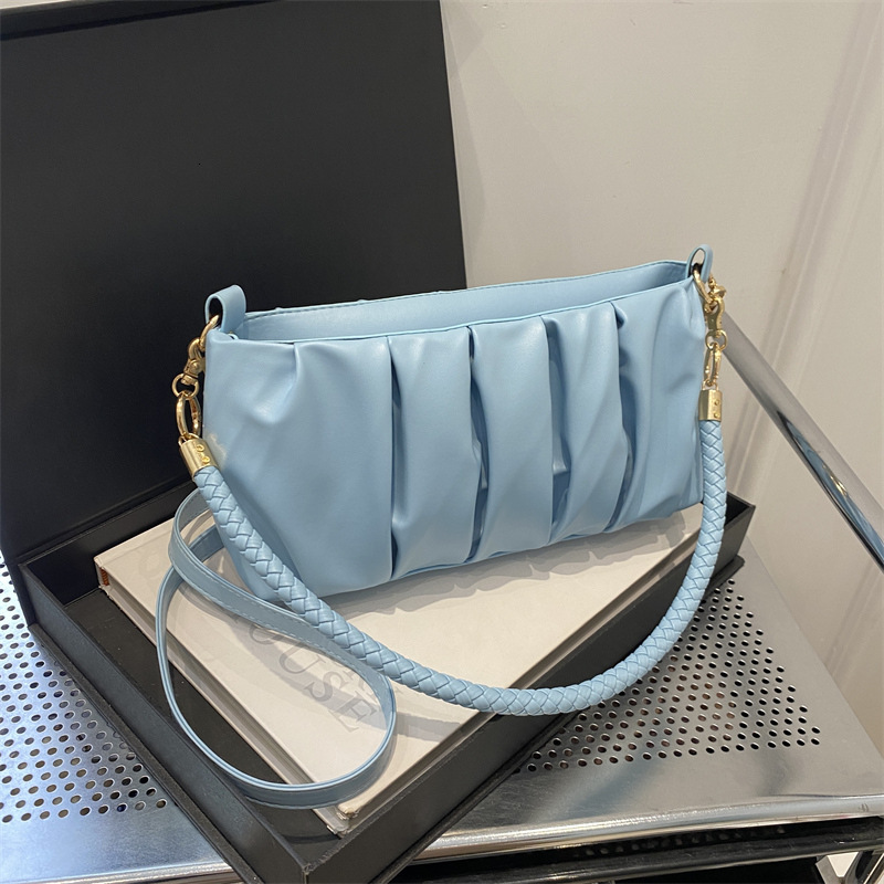 Luxury Brand Designer Bag French Niche Design Bag For Women 2024 Hot-Selling Single Shoulder Crossbody Bag High-Quality Texture Pleated Underarm Cloud