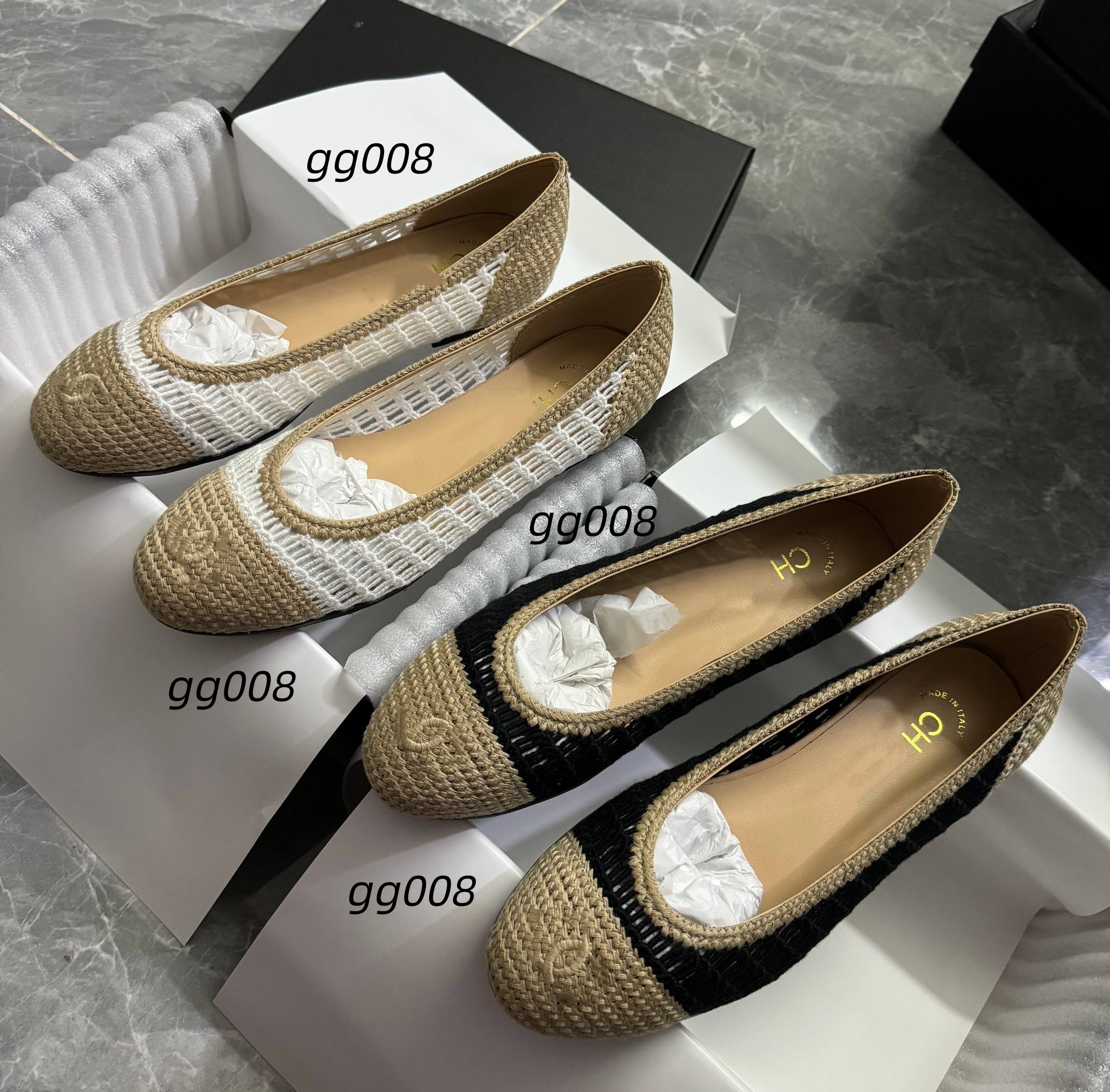 2025 Paris Designer Shoes Women's New Ballet Flat Shoes Casual Flat Shoes High-Quality Luxury Shoes CC Ballet Shoes