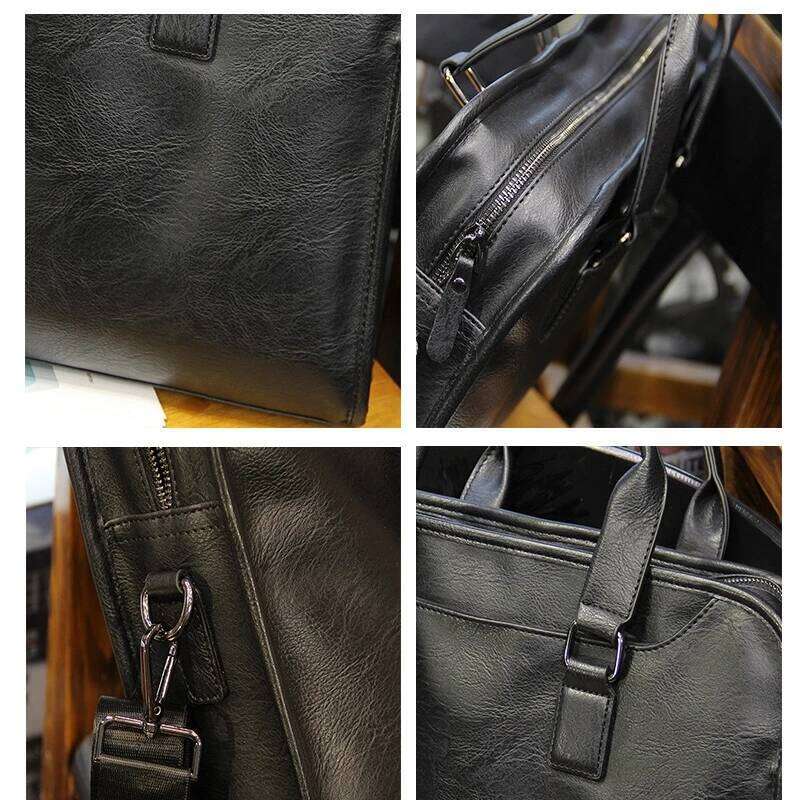 Business Briefcase Handbag Satchels Top-Handle Bags Men Crossbody Messenger Fashion Laptop Document Hand Bag