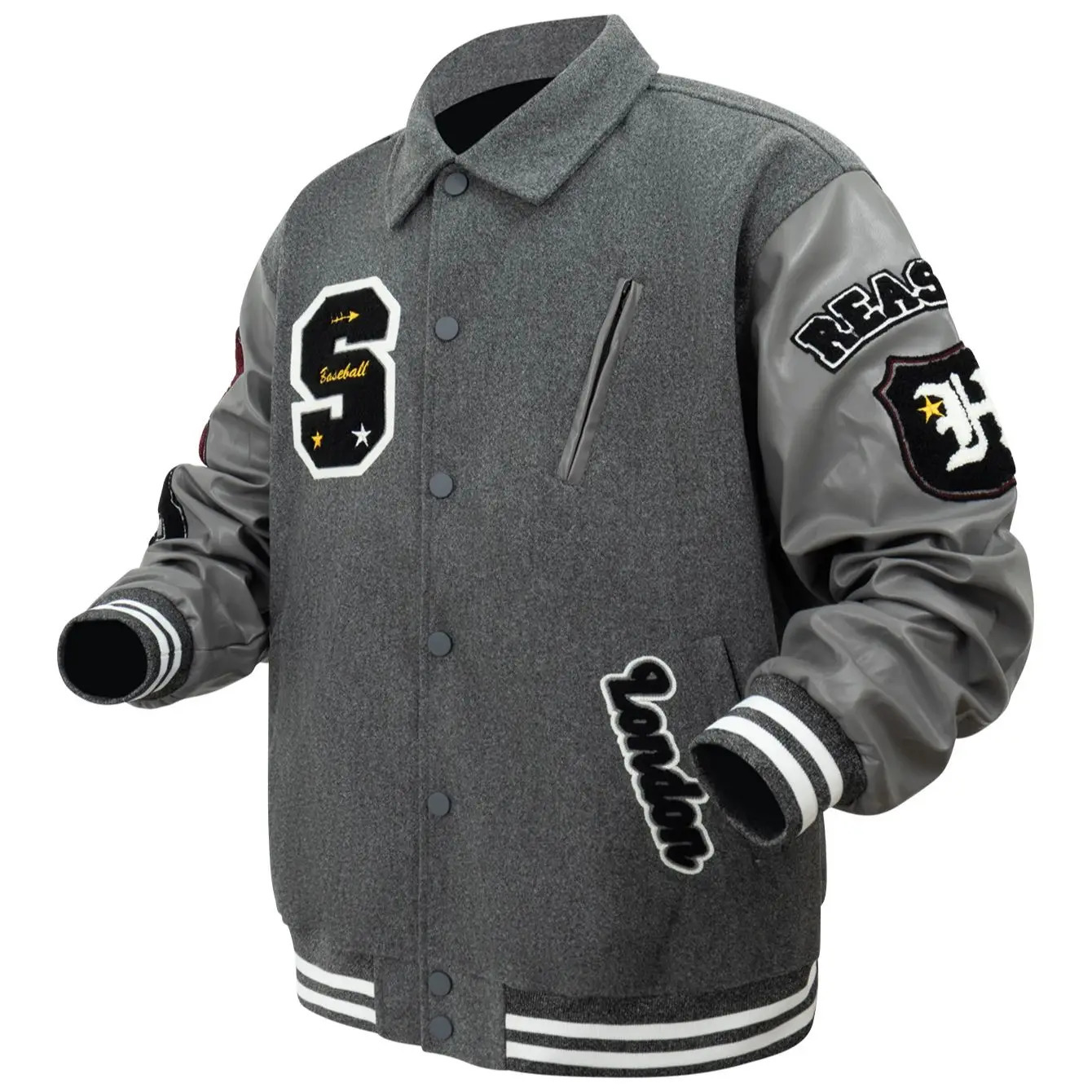 Mens Vintage Turn-down Collar Bomber Jacket Loose Letter Embroidery Coat Motorcycle Jacket Summer Varsity Baseball Jackets 250813