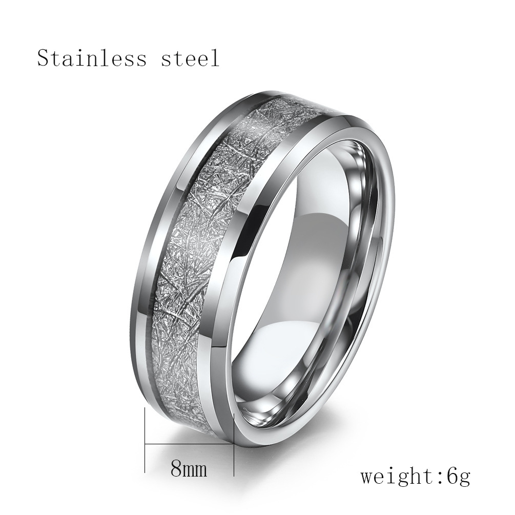 Stainless Steel Ring with Titanium Finish: Durable Fashion Statement for Modern Men Fashionable and Stylish Titanium Steel Ring for Single Trendy Men