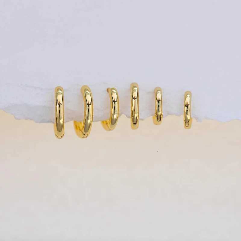 2PCS Tiny Stainless Steel Huggie Small Hoop Earrings For Women Round Circle Punk Unisex Rock Earring Cartilage Piercing Jewelry XJ250814