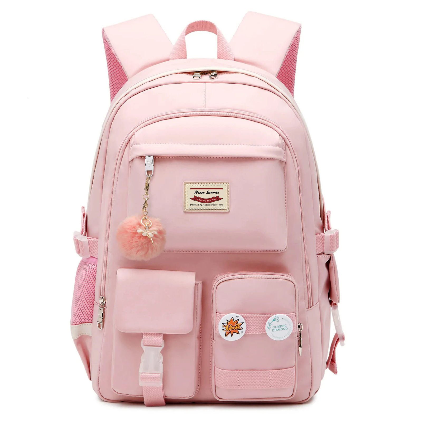 Womens backpack Large-capacity Waterproof Nylon Fashionable Schoolbag For Girl Backpack College Student Computer Bag 250813