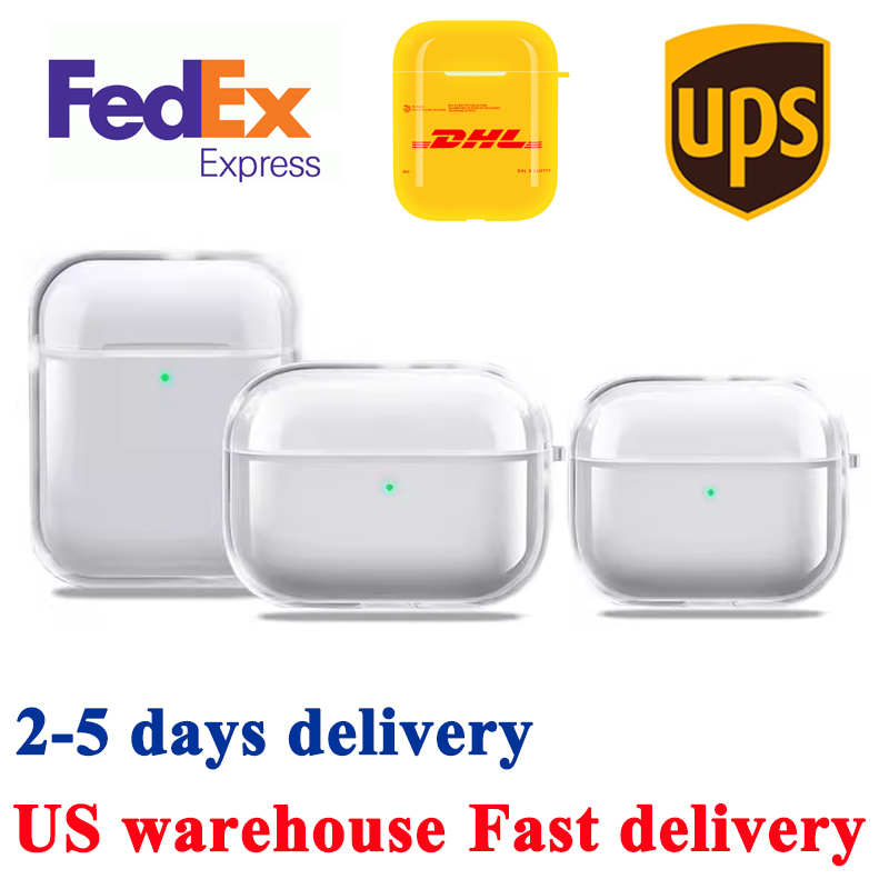 Wholesale USA Stock New Valid code For Airpods Pro 2 Air Pods 3 4 Earphones Airpod Bluetooth Headphone Accessories Solid Silicone Cute Protective Wireless Charging