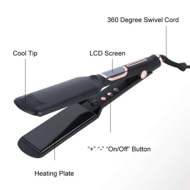 30s Fast Heating Mch Titanium Plate Portable Flat Iron 500 Degree High Temp Professional Styling Tool Hair Straightener W250814