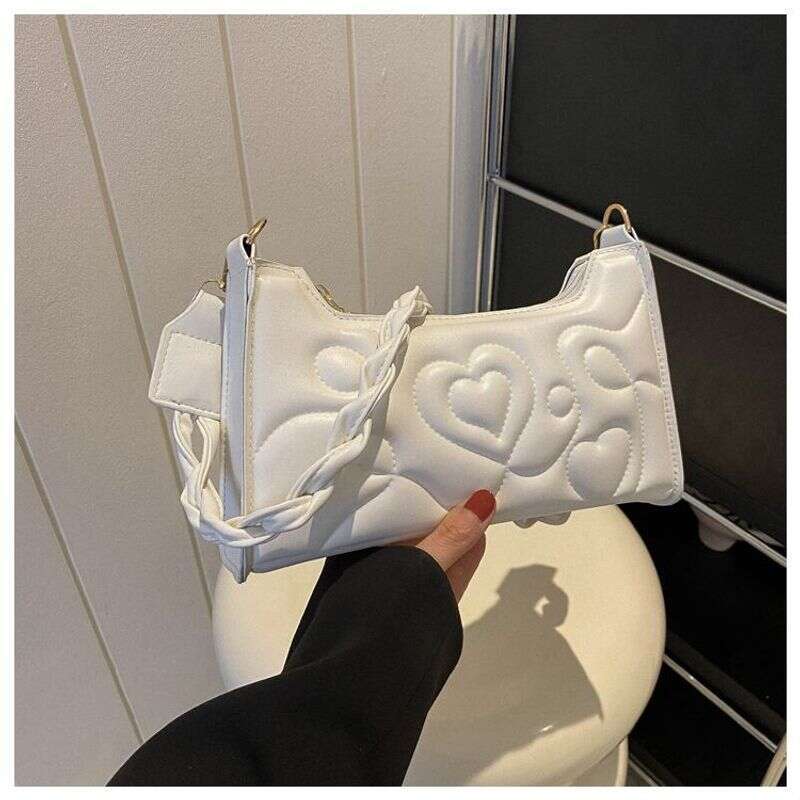 Underarm Candy color trend shoulder Hold Fashion indentation simple casual small square bag