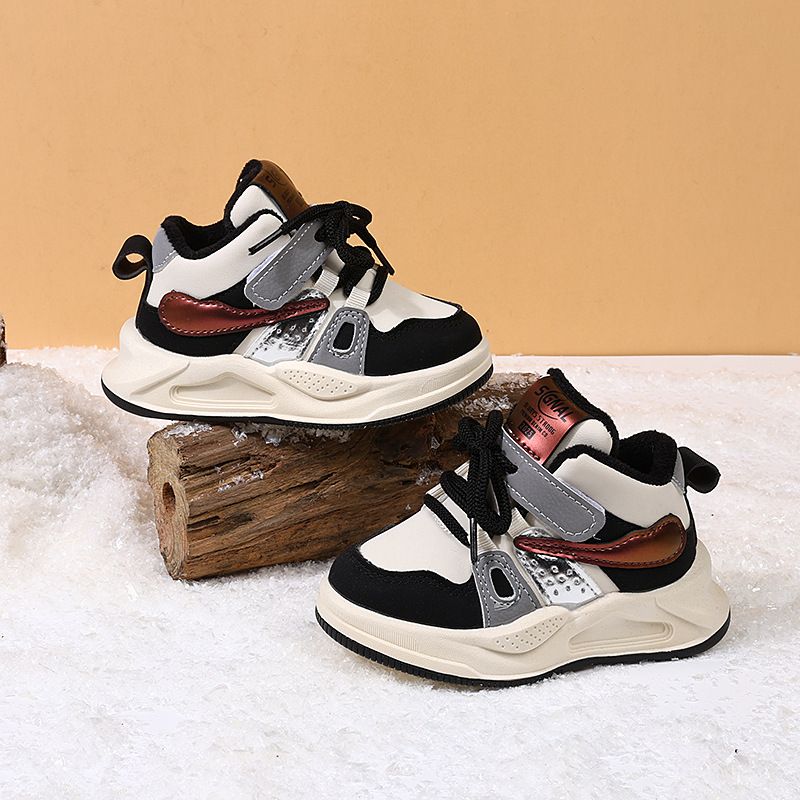 Fashion Kids Shoes Boys Girls Sneaker Spring Skateboard High Top School Basketball Sports Shoes Kidsnest for Toddlers Size 21 - 30 K0616