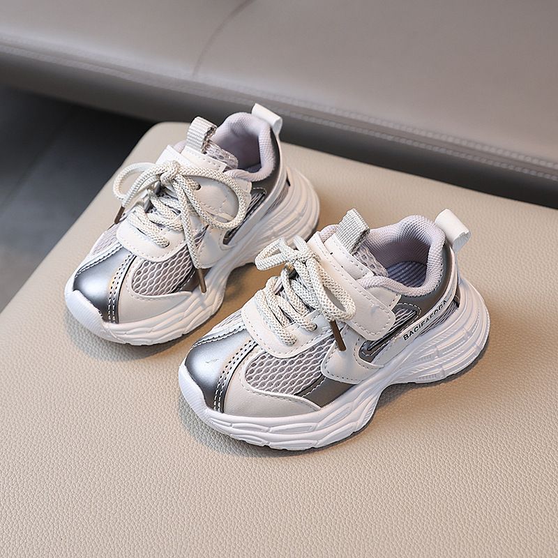 2025 New Kids Sports Shoes Unisex Kids Sneakers Mesh Breathable Basketball Shoes Kidsnest Toddlers Tennis Casual Footwear Shoes Trainers Size 21 - 30 