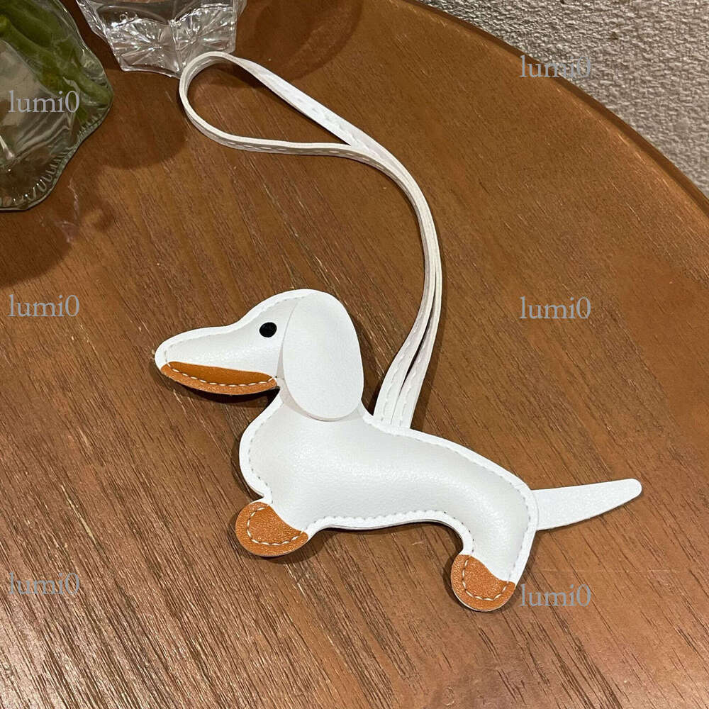 Dachshund Dog PU Leather Cute Cartoon Puppy Charm Women's Handbag Trendy Bag Pendant