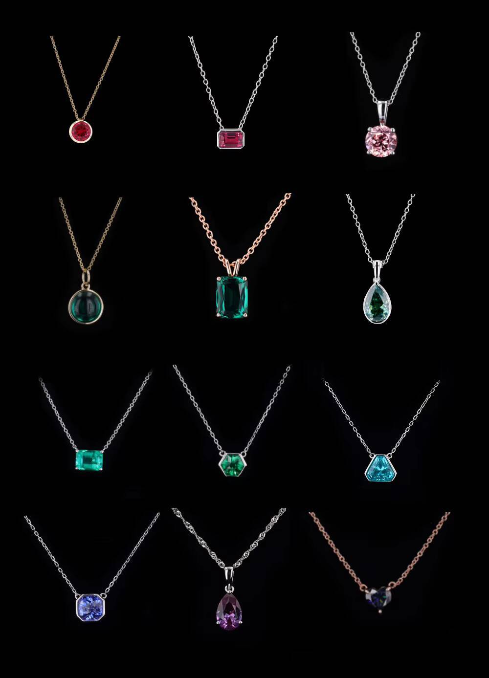 Starsgem Hips Hops Shining Necklaces Choker 925 Sterling Silver Punk Chunky Tennis Chain Moissanite Necklace