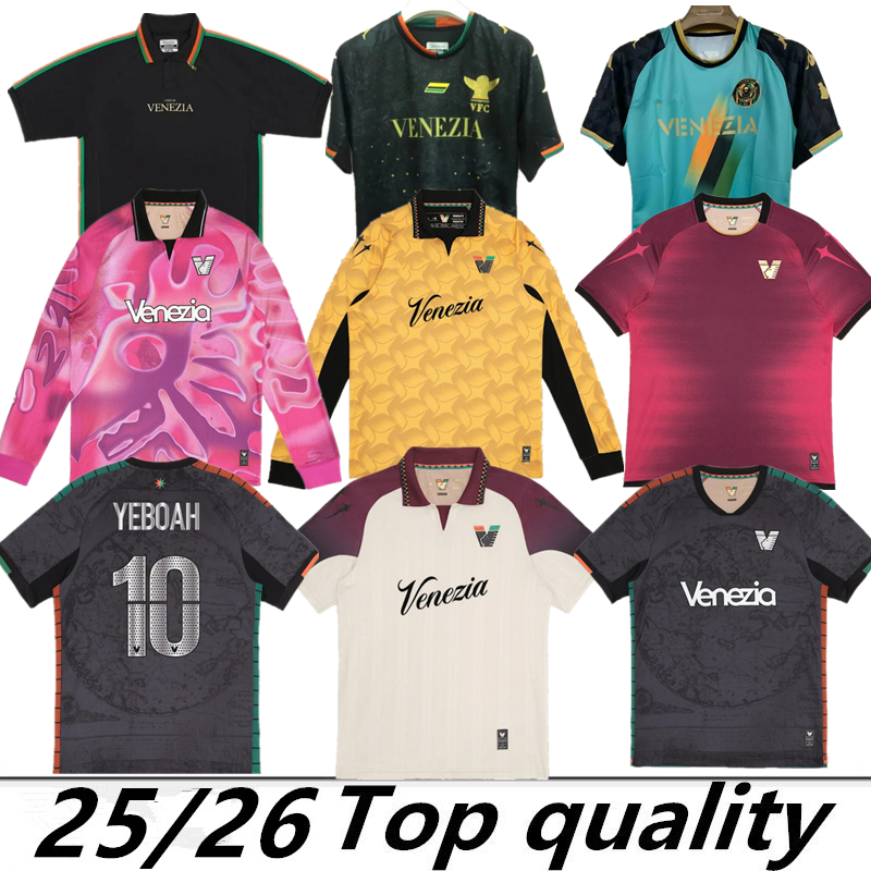 25 26 Venezia FC soccer Jerseys home ARAMU FORTE Fiordilino PERETZ HEYMANS TESSMANN POHJANPALO away MARIANO Johnsen MAZZOCCHI FOOTBALL long sleeves retro 21 22