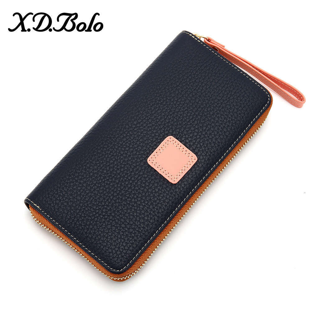 New Top Layer Cowhide Capacity Wallet Long Style Women's Large Cash Clip designer wallet B5 B5