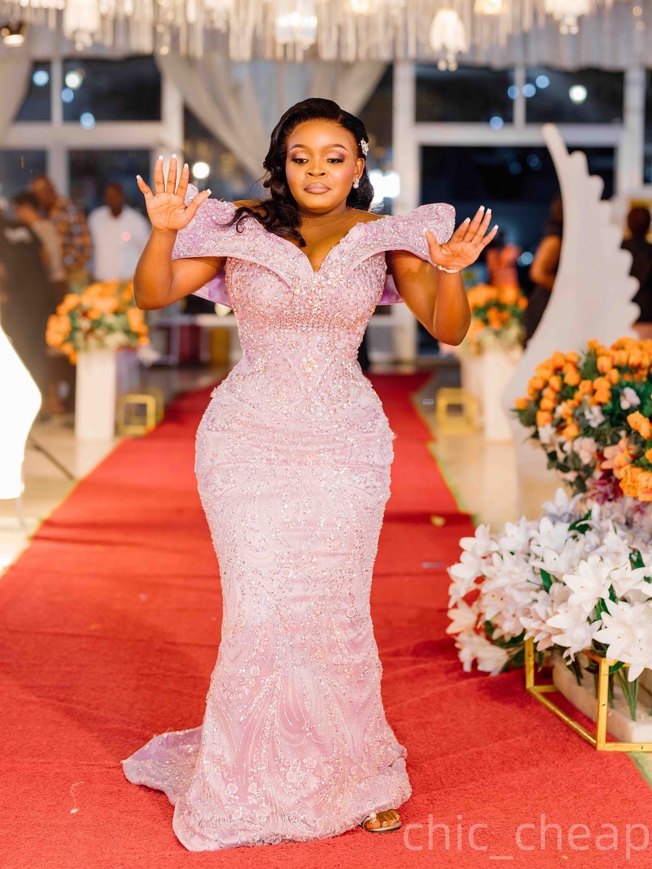 Lilac Mermaid Prom Dresses 2025 Crystals Sequined Sheer Neck Evening Formal Party Second Birthday Engagement Gowns Plus Size Dress For Special Occasio