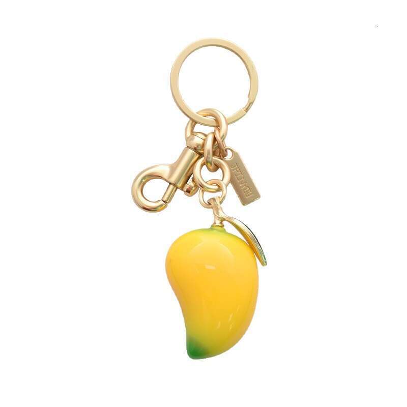 Ins Super Popular Keychain C Brand Women's Bag Accessories Mango Fruit Car Key Pendant Valentine's Day Gift