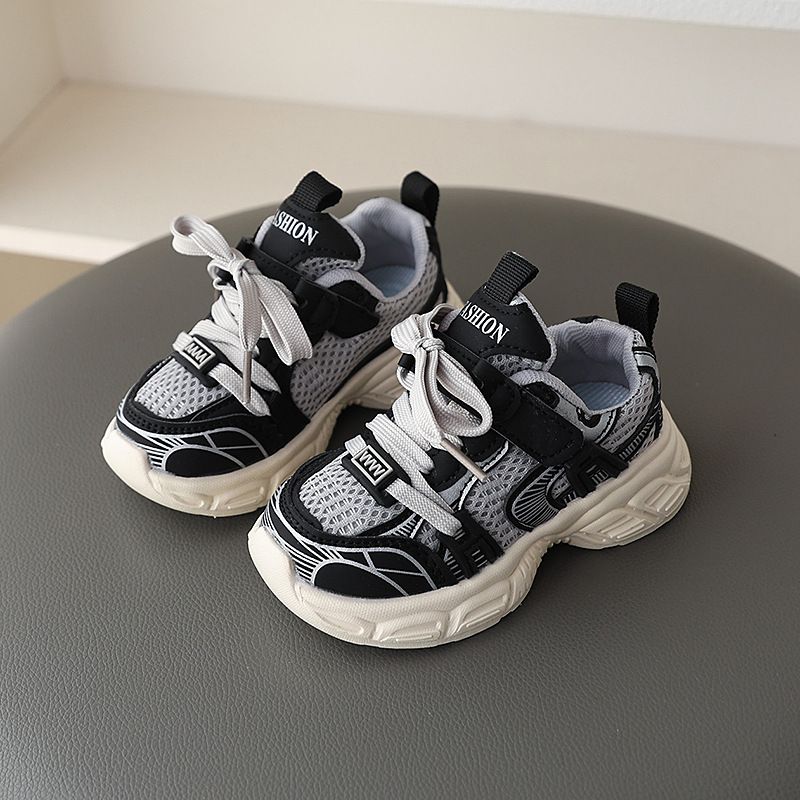 Girl Sports Shoes 2025 New Style Soft Sole Toddler's Casual Shoes Kidsnest Fashionable Breathable Shoes for Kids Boy Size 21- 30 K0647