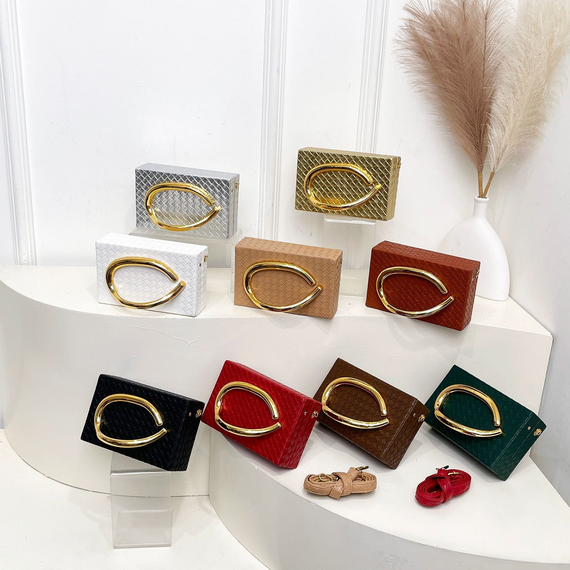 Luxury Brand Designer Bag European And American Fashion Women's Bag Small Square Bag 2025 New Single Shoulder Bag Trendy Chain Bag Trendy Metal D