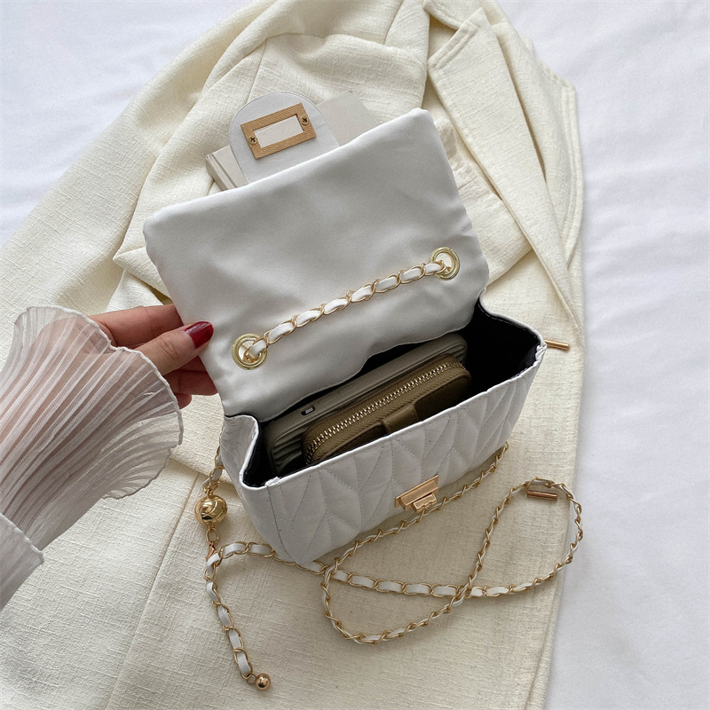 Luxury Brand Designer Bag Versatile Ins Style Crossbody Bag For Women 2024 New Trend Summer Fashion Quilted Chain Bag Embroidered Shoulder Small Squar