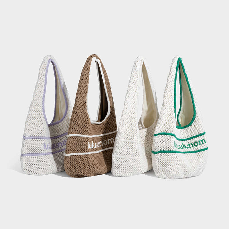 Women's designer woven bag for spring and summer 2025 new single shoulder tote bags fashionable and casual dopamine