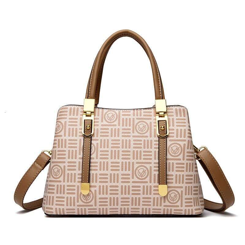 Handbag New Women's Shoulder Simple Atmosphere French High-end Middle-aged Mom Crossbody Bag