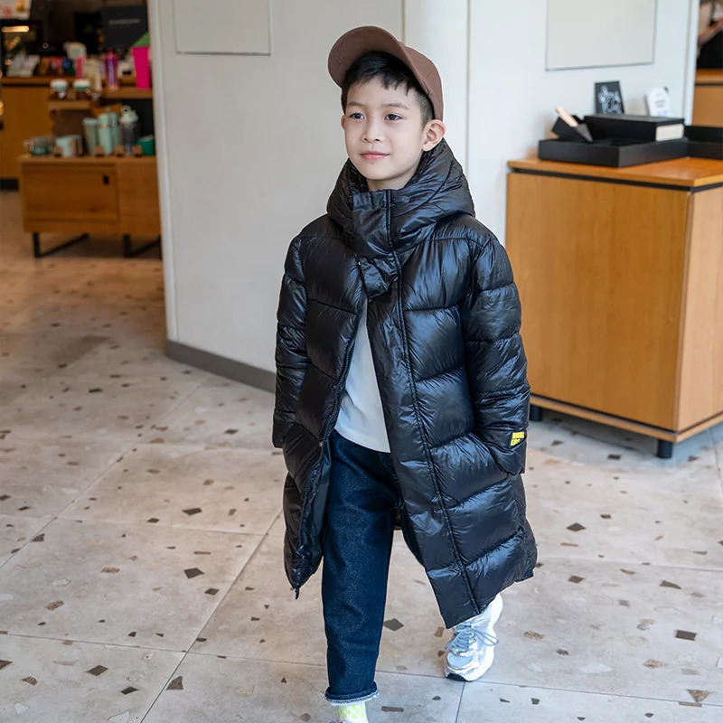 Boys Down and cotton Jacket Windbreak Outerwear Stylish Thicken Winter Autumn Warm Teenagers Christmas Gift Childrens Clot 250813