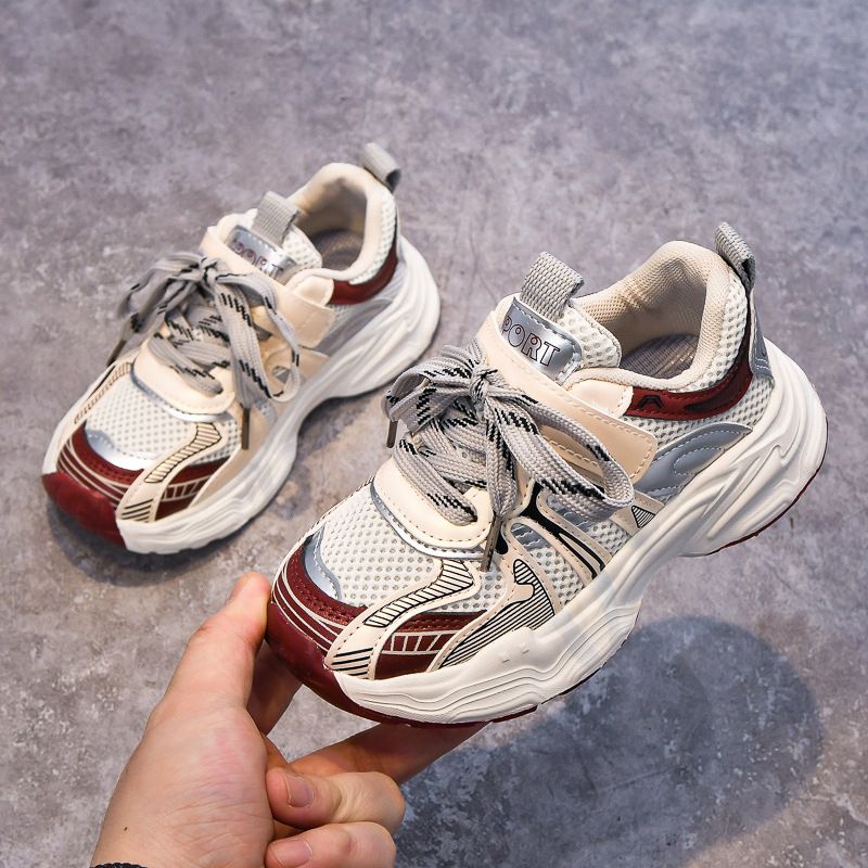 Toddler Sneakers Spring Soft Soled Anti Slip Infant Child Shoes Kids Basketball Shoes Kidsnest Boy Girl Walking Running Shoes Size 21 - 36 K0649