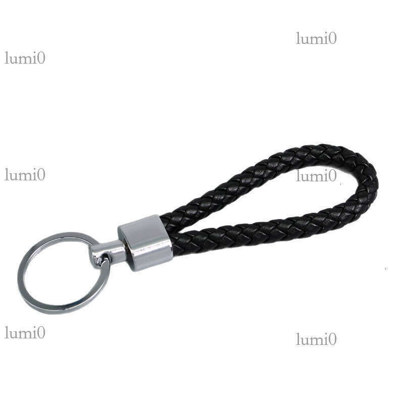 Handmade Woven High-Quality PU Leather Rope Car Keychain Pendant Bag Decoration Small Gift Personalized Lightweight