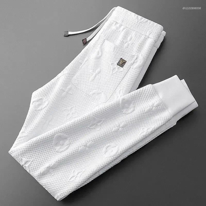 Men's Pants 2026 Neew Autumn And Winter 3D Three-dimensional Jacquard Fashion Slim-fit Sports Knitted Sweatpants Casual