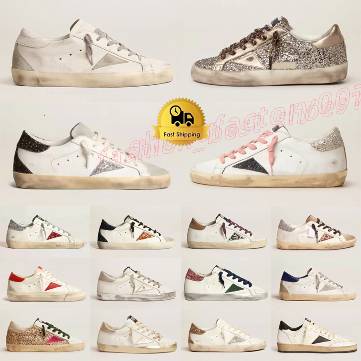 Chaussures concepteurs lifteurs baskets super stars chaussures en cuir italie vintage sale vieille chaussures hommes hommes noirs blancs entraîne