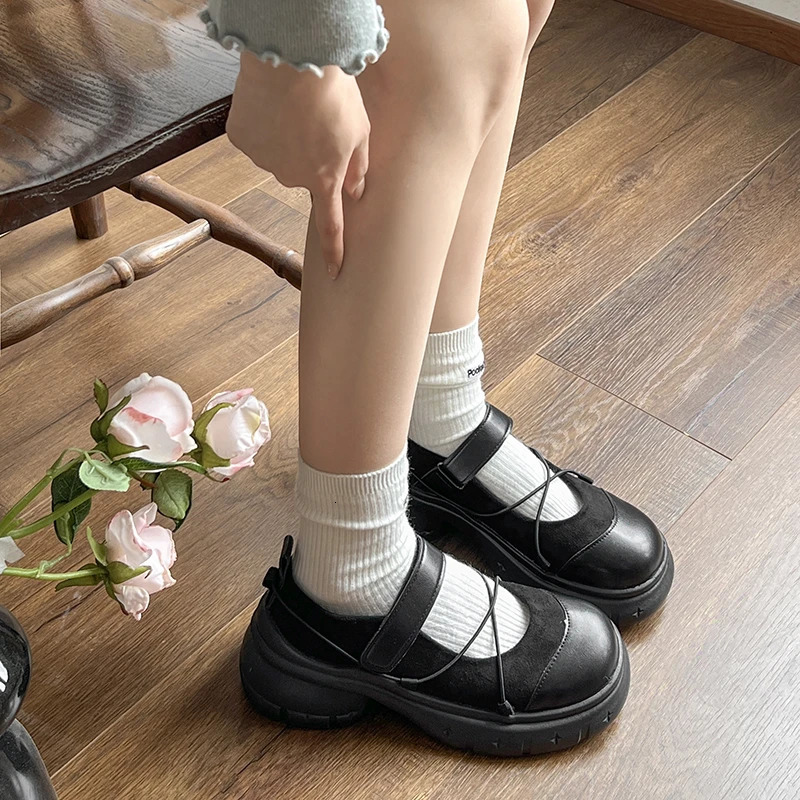 Autumn Chunky Women Sports Shoes Fashion Shallow Butterfly-knot Platform Sneakers Ladies Casual Flats Outdoor Mary Jane Shoe 250809