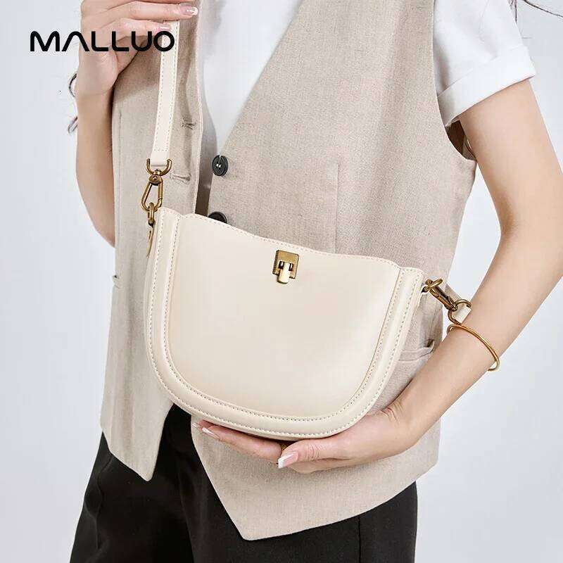 Genuine Leather Women's Handbag Cowhide Shoulder Bag Soft Leather Minimalism Female High Quality Ladies Crossbody Bags