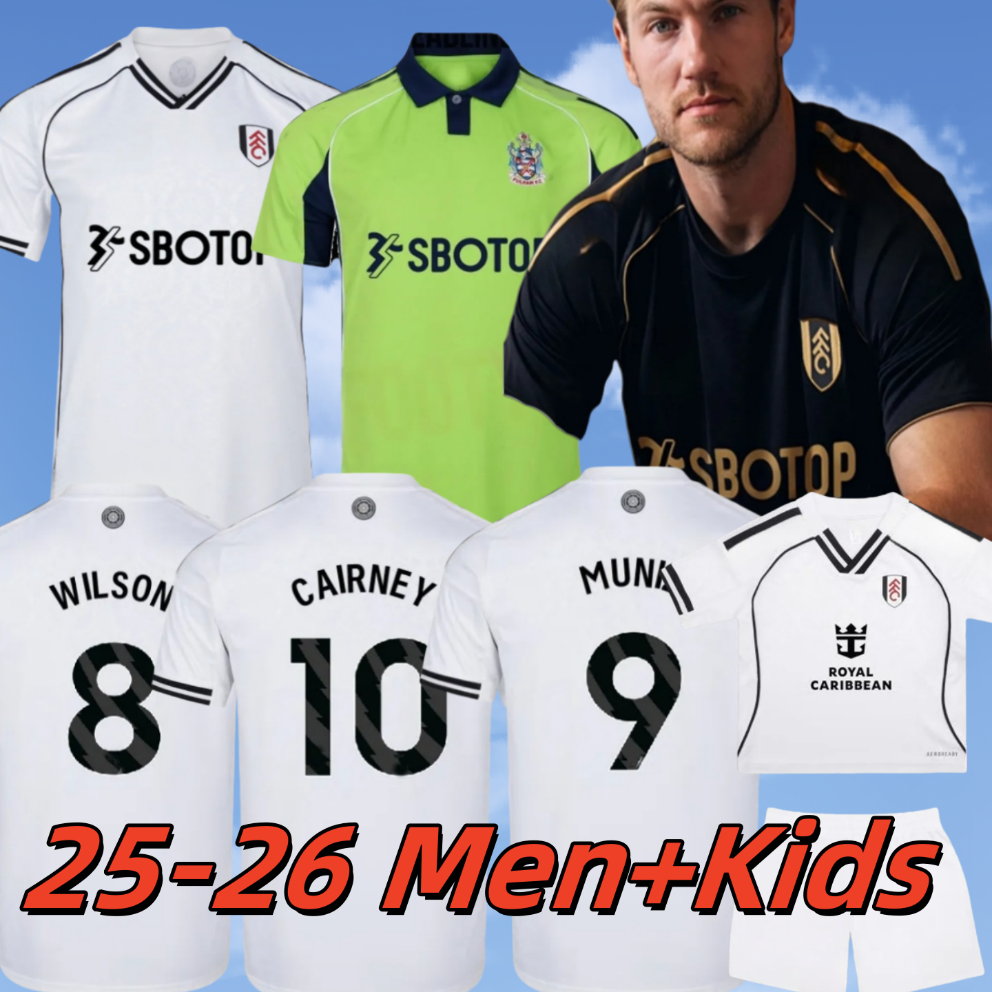 25 26 FulhamS soccer jerseys 2025 2026 RAUL WILSON MUNIZ CAIRNEY ADAMA football shirts home away third goalkeeper adult kids kit