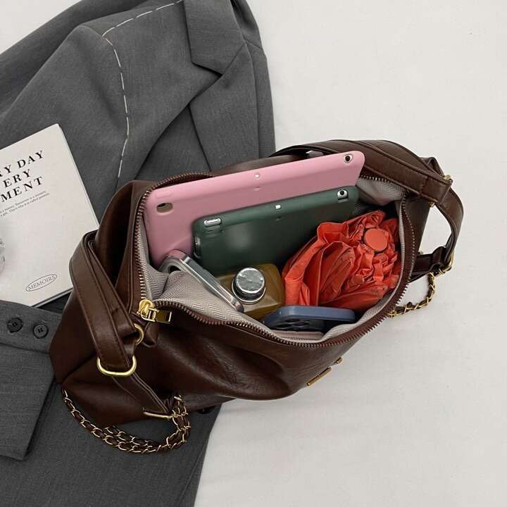 Women's 2025 Summer New Multi-Way PU Soft Leather Backpack Large Capacity Tote Single Shoulder Crossbody Bag