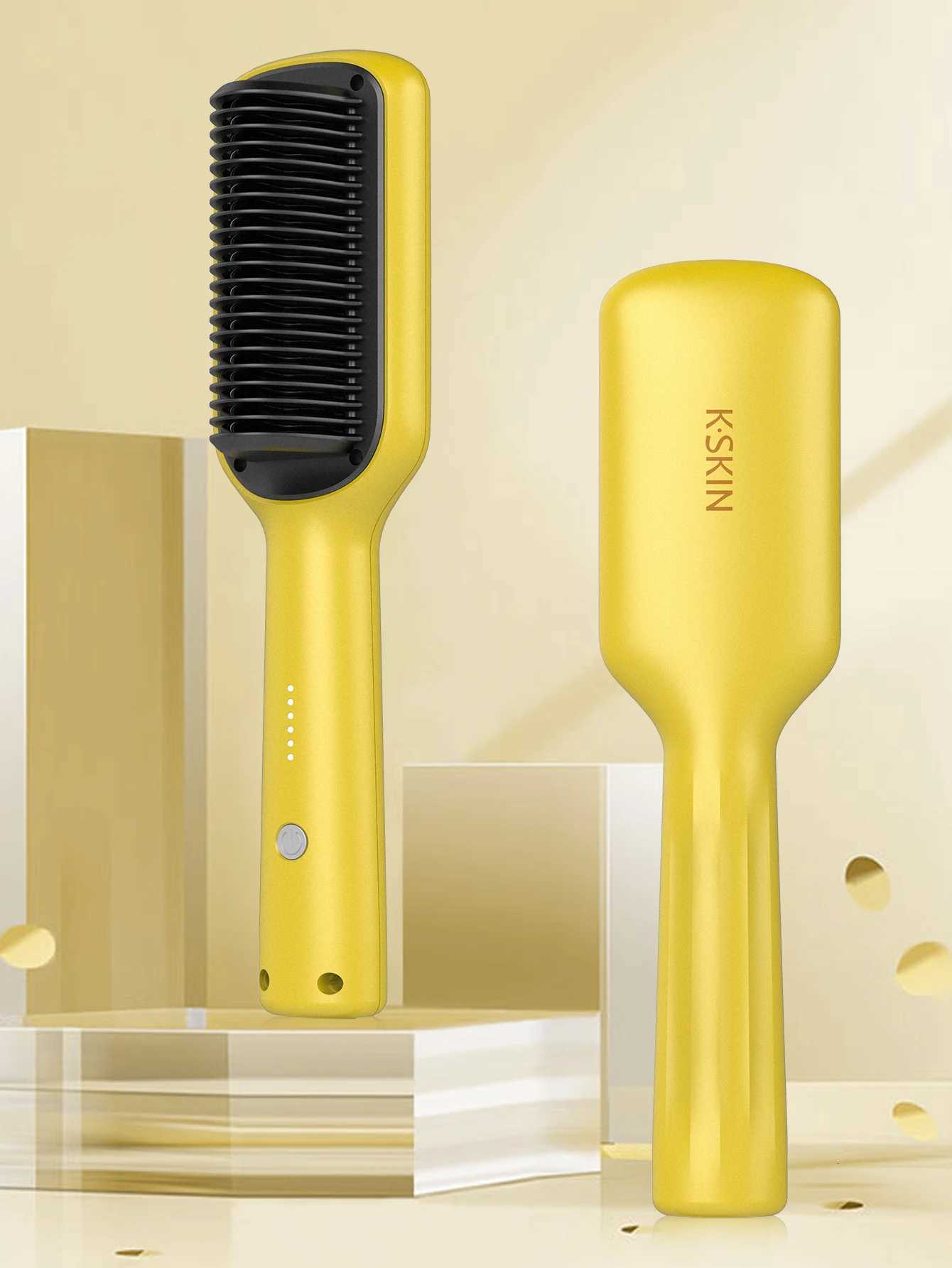 DropShipping Electric Cute Hair Brush Anions Fast Hair Care Styling Tools Heating Straightened Comb W250814