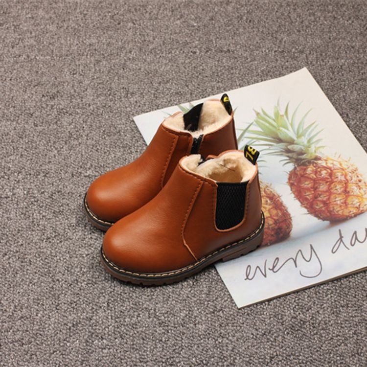 New Fashion Youth Snow Boots Winter Children Shoes Waterproof Non-Slip Boys Girls Cotton Shoes Kidsnest Kids Warm Outdoor Snow Boots Sizes US 5C-4Y