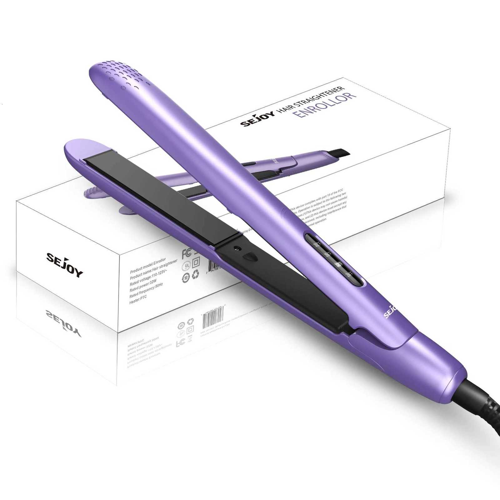 2-In-1 Hair Straightener And Curler With 10s Rapid Heating Suitable For Various Types Of Men And Womens Hair Types W250814