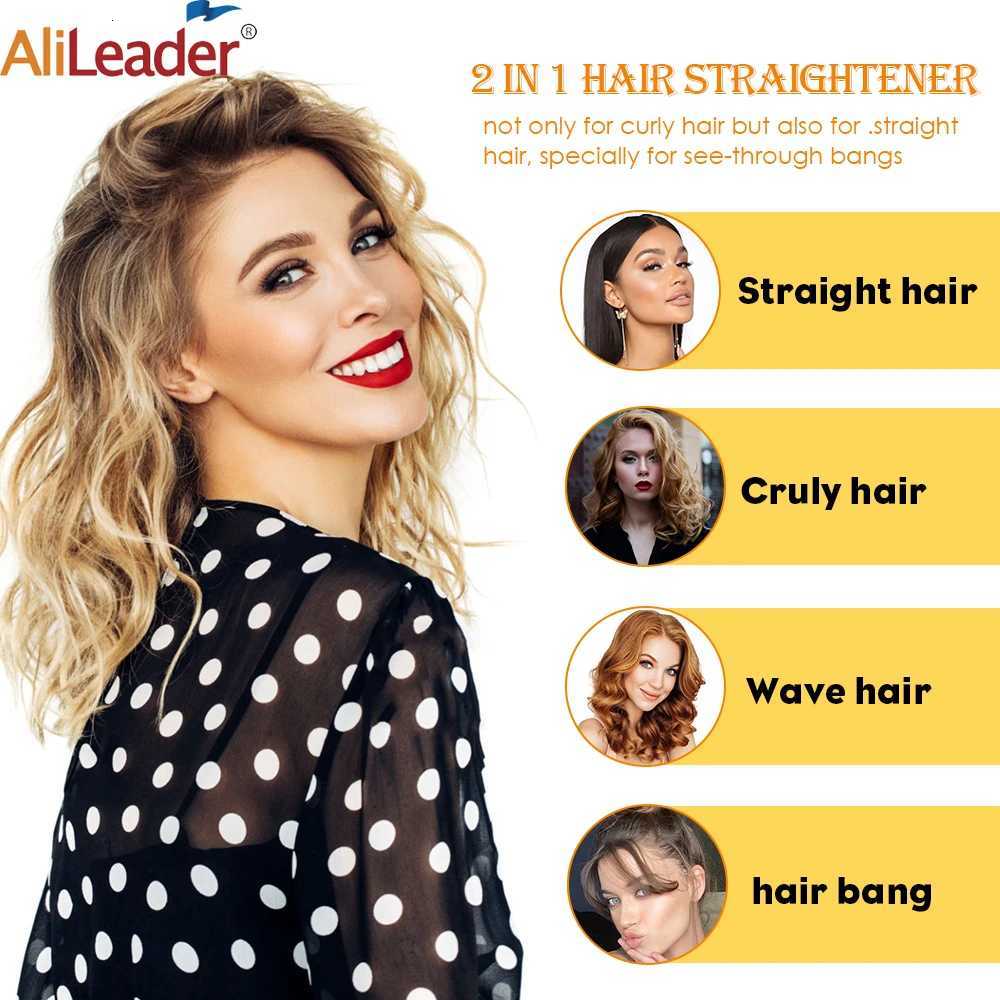 6.7 Mini Hair Straightener for Women and Girls Ceramic Hair Flat Iron Straightener Curler Fast Heating Curling Iron W250814